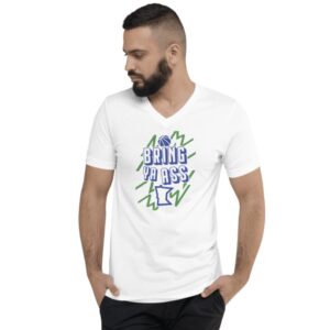 Bring Ya Ass Minnesota ELECTRIC Unisex V-Neck Shirts