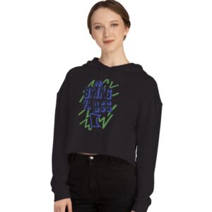 Bring Ya Ass Minnesota ELECTRIC Women’s Cropped Hooded 6 Bring Ya Ass Minnesota ELECTRIC Women’s Cropped Hooded Black