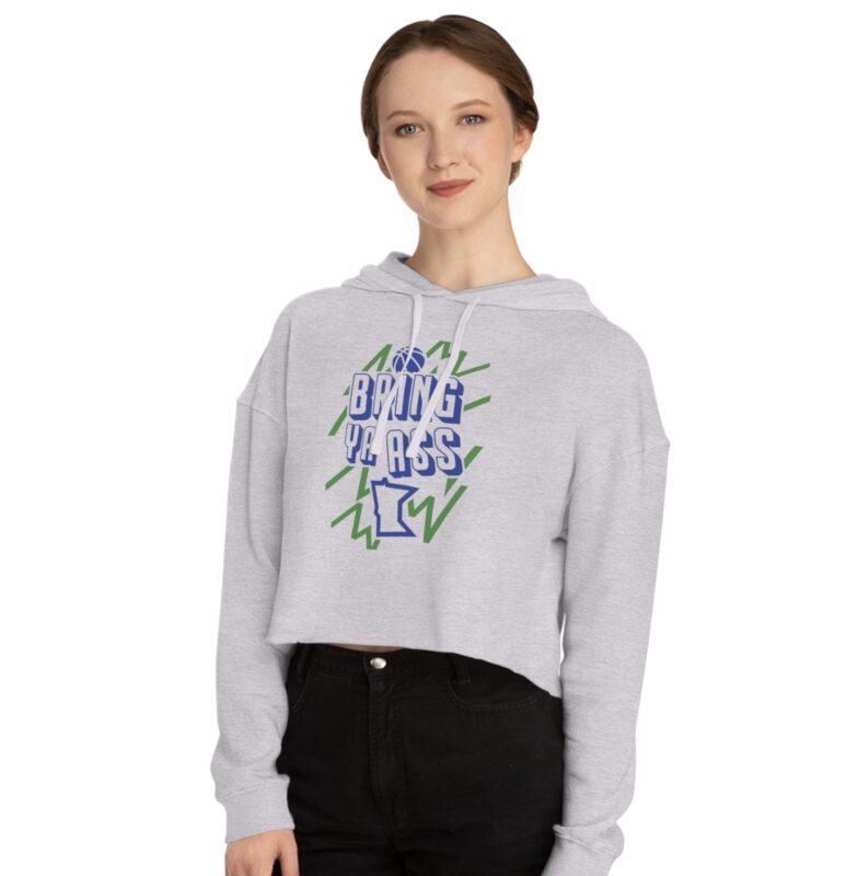 The "Bring Ya Ass Minnesota" Collection: Exclusively Available at https://bringyaass.store and Made in the USA 16 Bring Ya Ass Minnesota ELECTRIC Women’s Cropped Hoodeds