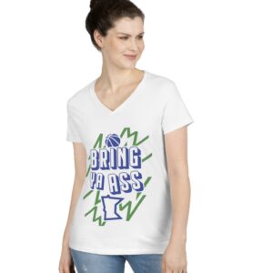Bring Ya Ass Minnesota ELECTRIC Women's V-Neck Shirts