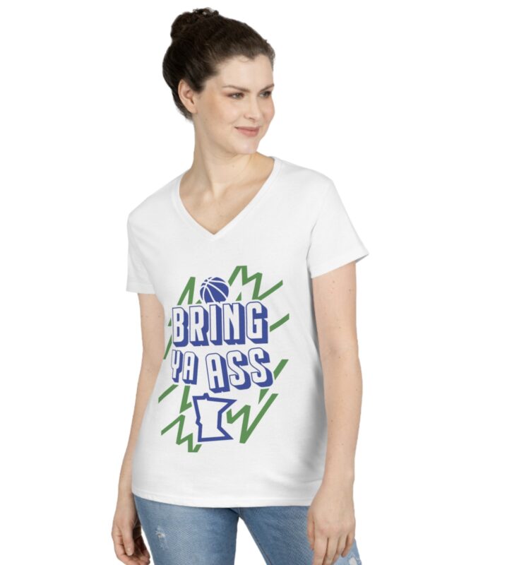 The "Bring Ya Ass Minnesota ELECTRIC T-Shirt": Energize Your Wardrobe 6 Bring Ya Ass Minnesota ELECTRIC Women's V-Neck Shirts