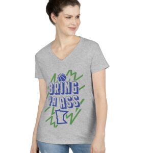 Bring Ya Ass Minnesota ELECTRIC Women's V-Neck T-Shirt