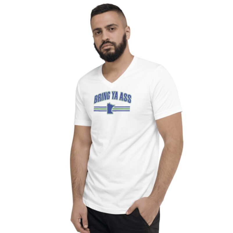 The "Bring Ya Ass Minnesota" Collection: Exclusively Available at https://bringyaass.store and Made in the USA 23 Bring Ya Ass Minnesota Unisex V-Neck Shirts