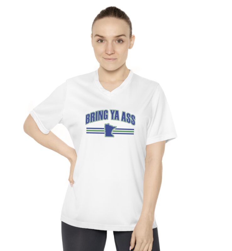The "Bring Ya Ass Minnesota" Collection: Exclusively Available at https://bringyaass.store and Made in the USA 20 Bring Ya Ass Minnesota Women's V-Neck Shirts
