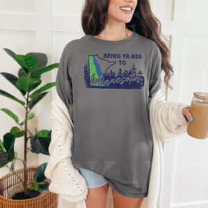 Bring Ya Ass ROAD SIGN Charcoal T-Shirt