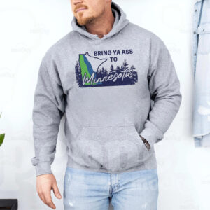Bring Ya Ass ROAD SIGN Gray Hoodie Shirt