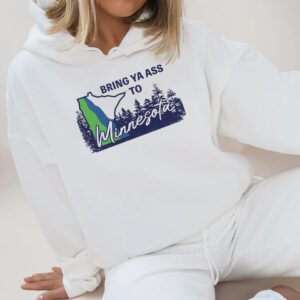 Bring Ya Ass ROAD SIGN White Hoodie